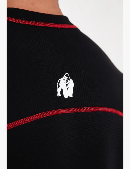 Gorilla Wear Pánské oversized tričko Finley – černá/červená