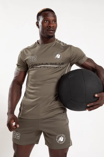 Gorilla Wear pánské tričko Broxton – army zelená