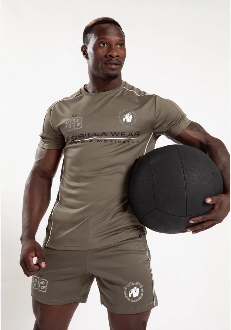 Gorilla Wear pánské tričko Broxton – army zelená
