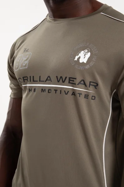 Gorilla Wear pánské tričko Broxton – army zelená 2