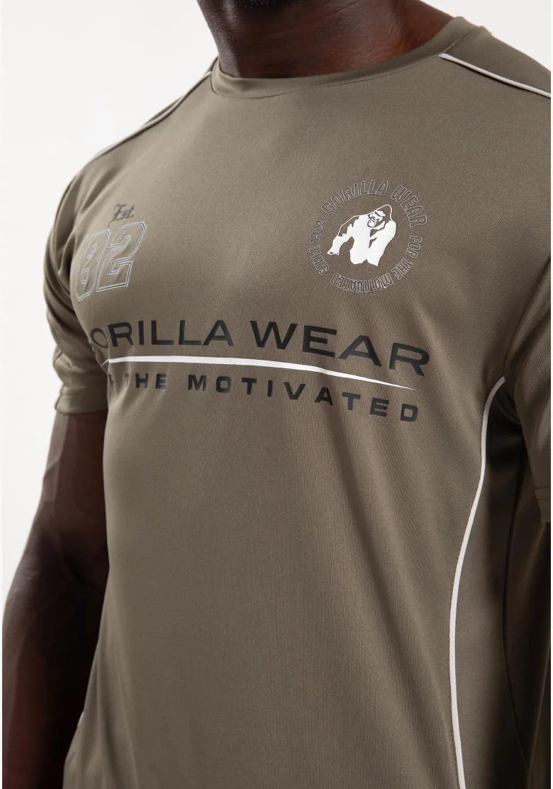 Gorilla Wear pánské tričko Broxton – army zelená