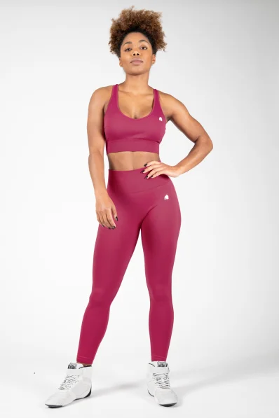 Gorilla Wear Dámské bezešvé legíny Hilton – fuchsia