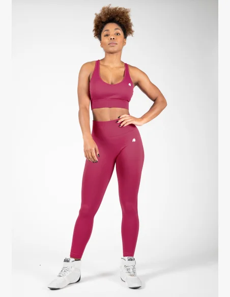 Gorilla Wear Dámské bezešvé legíny Hilton – fuchsia