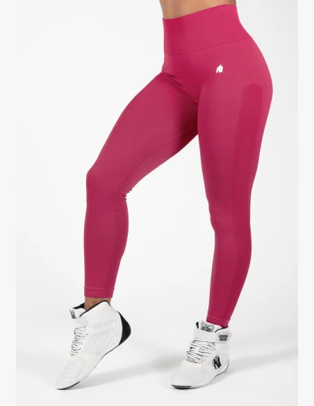 Gorilla Wear Dámské bezešvé legíny Hilton – fuchsia