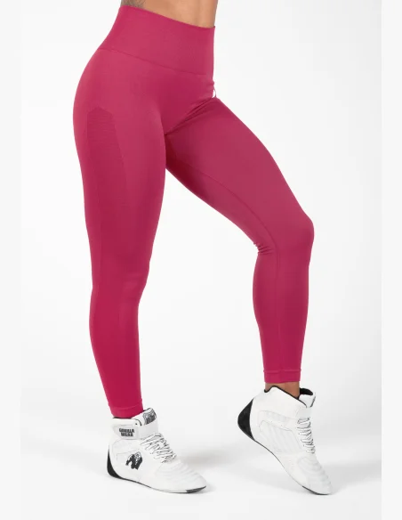 Gorilla Wear Dámské bezešvé legíny Hilton – fuchsia