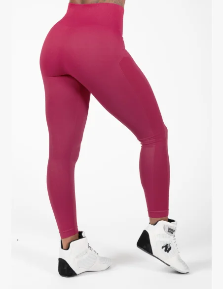 Gorilla Wear Dámské bezešvé legíny Hilton – fuchsia