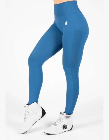Gorilla Wear Dámské bezešvé legíny Hilton – modrá