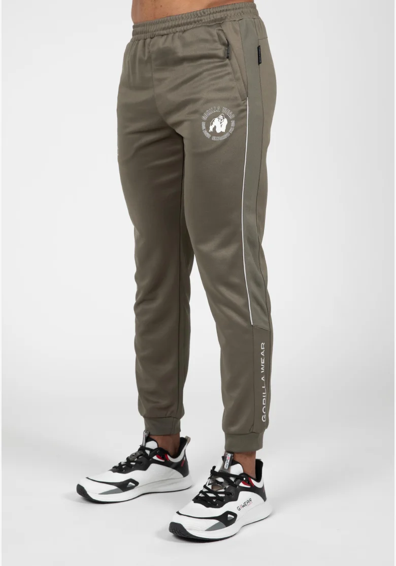 Gorilla Wear Pánské tepláky Broxton – army zelená