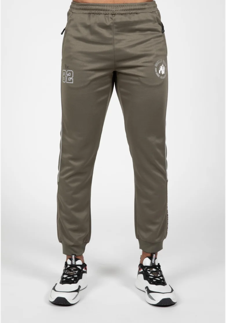 Gorilla Wear Pánské tepláky Broxton – army zelená