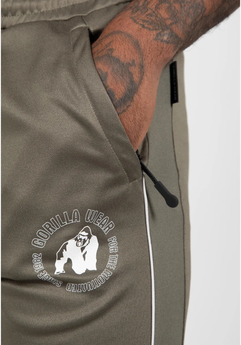 Gorilla Wear Pánské tepláky Broxton – army zelená