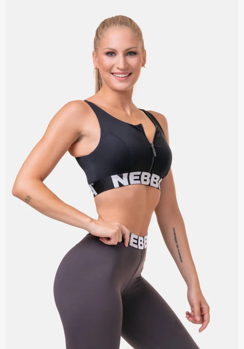 NEBBIA • Smart Zip sportovní podprsenka • NEBBIAshop.cz