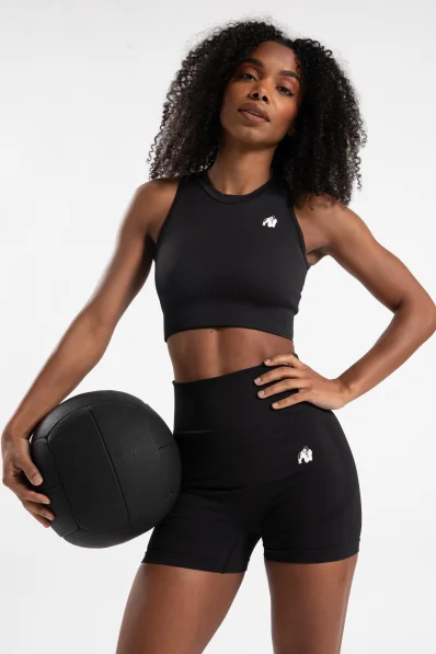 Gorilla Wear dámský crop top Olivia – černý
