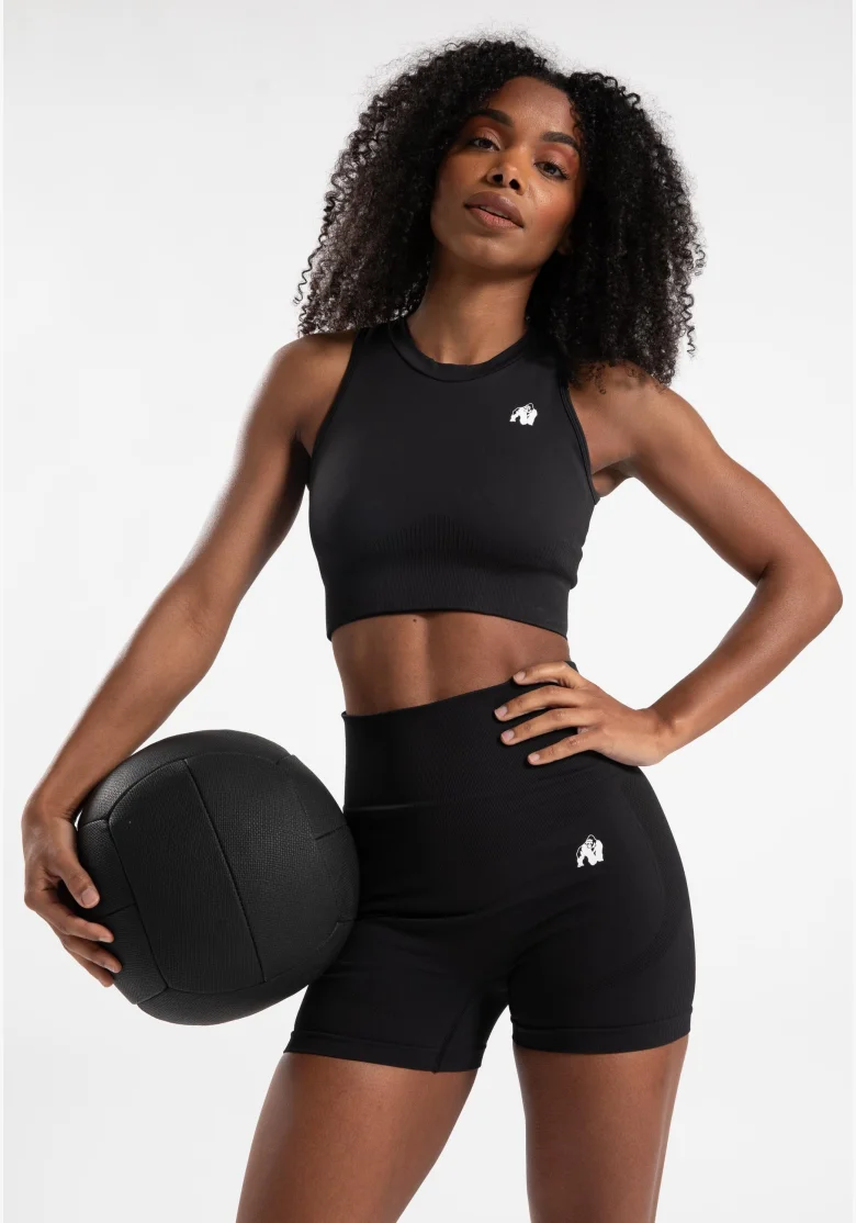Gorilla Wear dámský crop top Olivia – černý