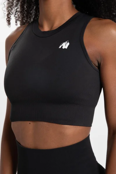 Gorilla Wear dámský crop top Olivia – černý 2