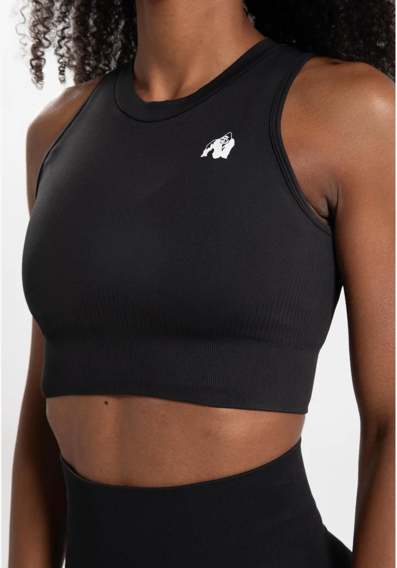 Gorilla Wear dámský crop top Olivia – černý