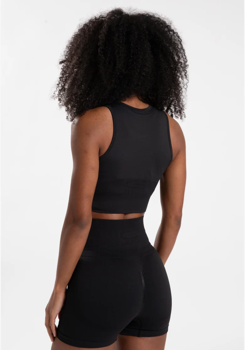 Gorilla Wear dámský crop top Olivia – černý
