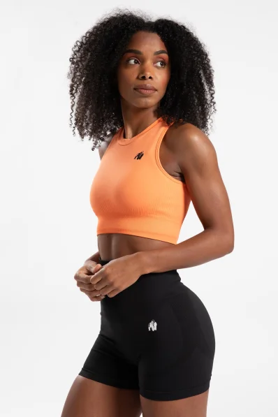 Gorilla Wear dámský crop top Olivia – broskvová