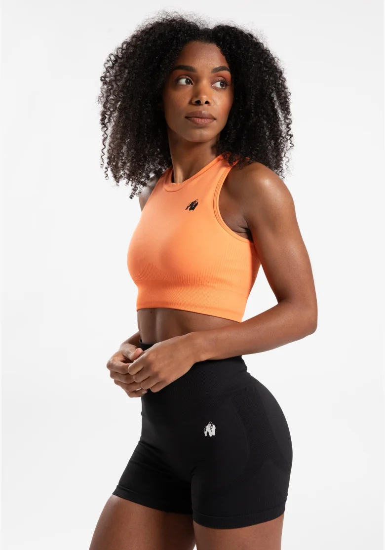 Gorilla Wear dámský crop top Olivia – broskvová