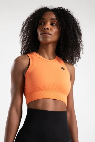 Gorilla Wear dámský crop top Olivia – broskvová 2