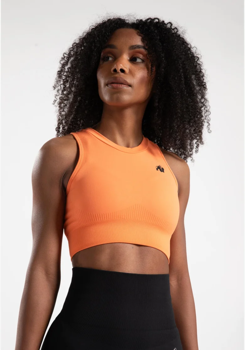 Gorilla Wear dámský crop top Olivia – broskvová