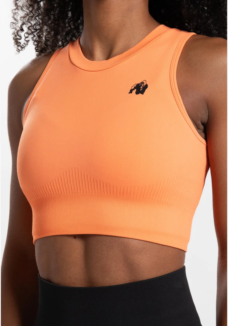 Gorilla Wear dámský crop top Olivia – broskvová