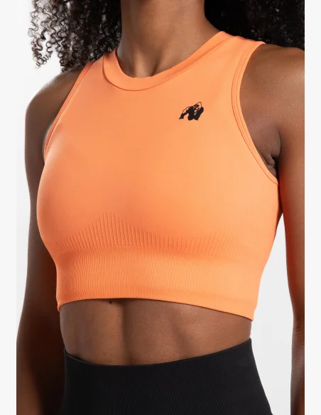 Gorilla Wear dámský crop top Olivia – broskvová