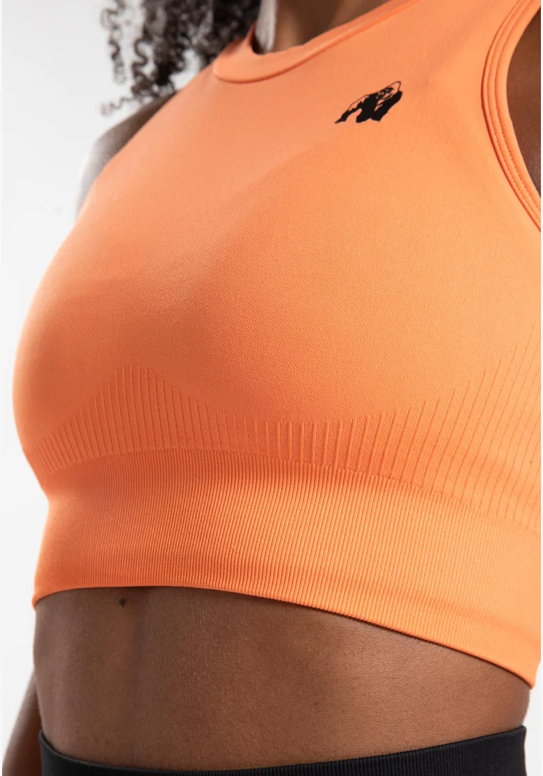 Gorilla Wear dámský crop top Olivia – broskvová