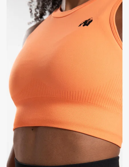 Gorilla Wear dámský crop top Olivia – broskvová