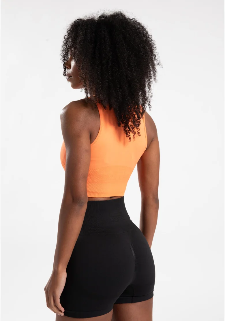 Gorilla Wear dámský crop top Olivia – broskvová