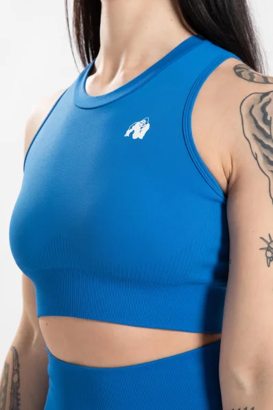 Gorilla Wear dámský crop top Olivia – modrý 2