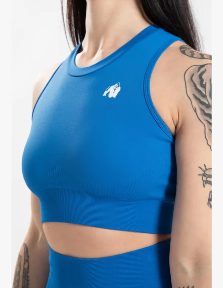 Gorilla Wear dámský crop top Olivia – modrý