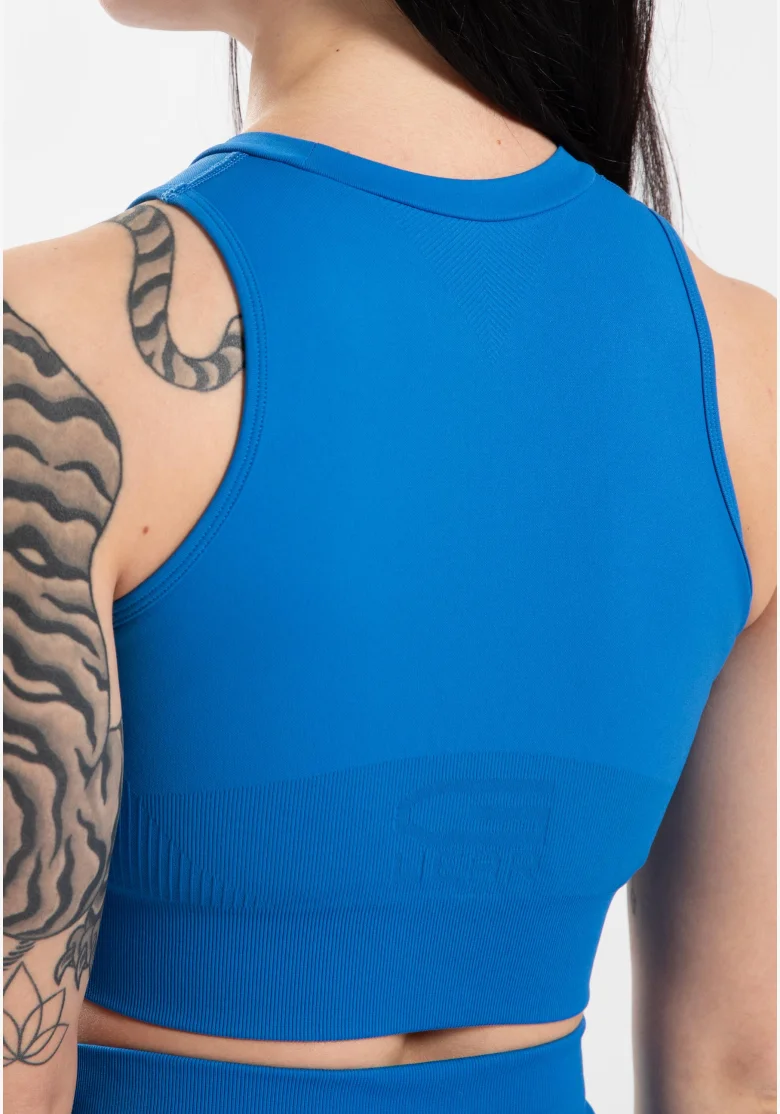 Gorilla Wear dámský crop top Olivia – modrý