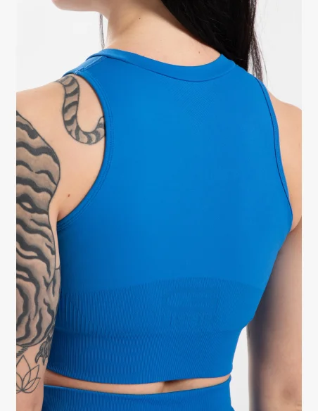 Gorilla Wear dámský crop top Olivia – modrý