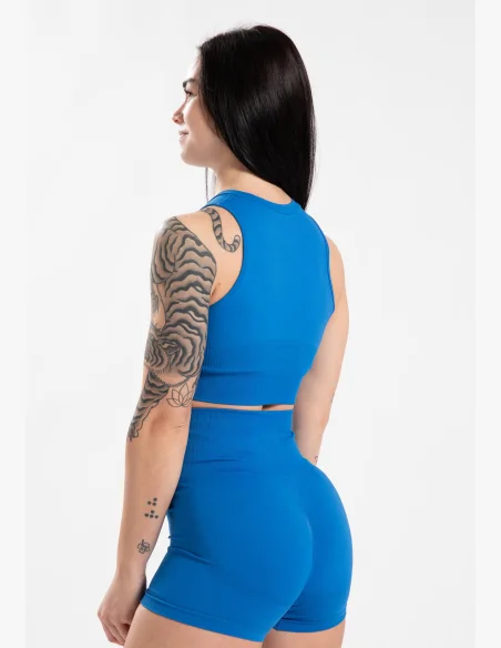 Gorilla Wear dámský crop top Olivia – modrý