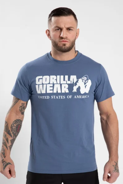 Gorilla Wear pánské tričko Classic – Coronet modrá