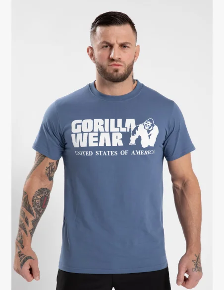 Gorilla Wear pánské tričko Classic – Coronet modrá