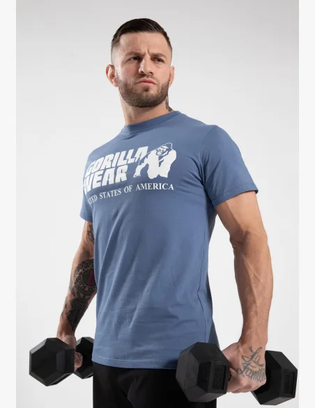 Gorilla Wear pánské tričko Classic – Coronet modrá