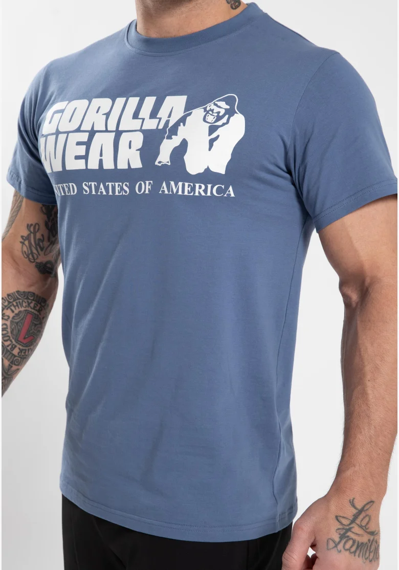 Gorilla Wear pánské tričko Classic – Coronet modrá
