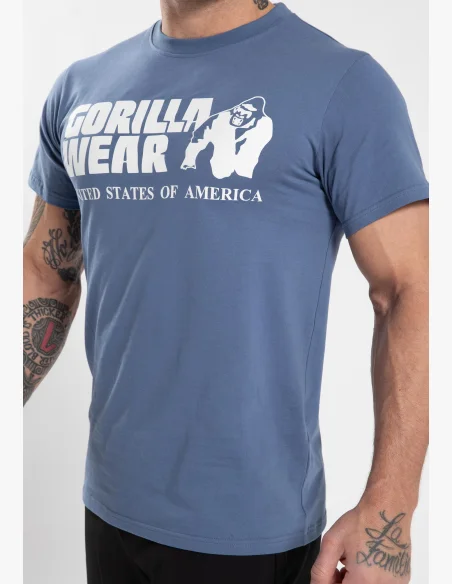 Gorilla Wear pánské tričko Classic – Coronet modrá