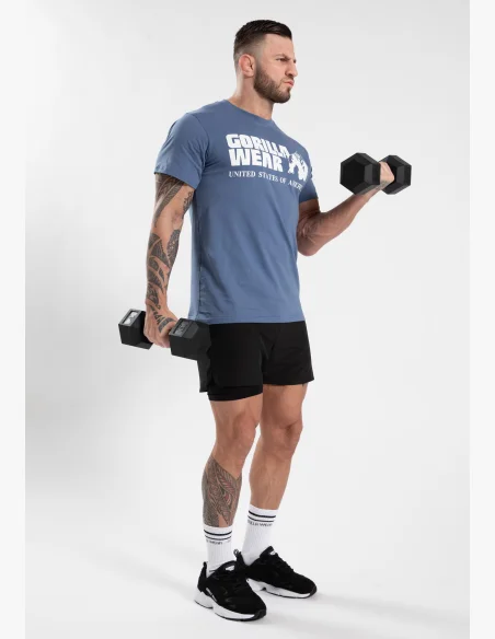Gorilla Wear pánské tričko Classic – Coronet modrá