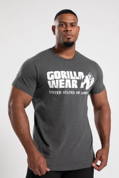 Gorilla Wear pánské tričko Classic – Tmavě šedá