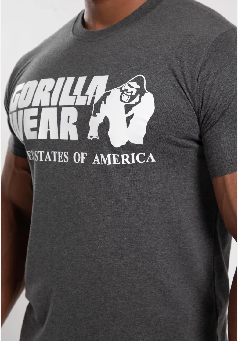 Gorilla Wear pánské tričko Classic – Tmavě šedá