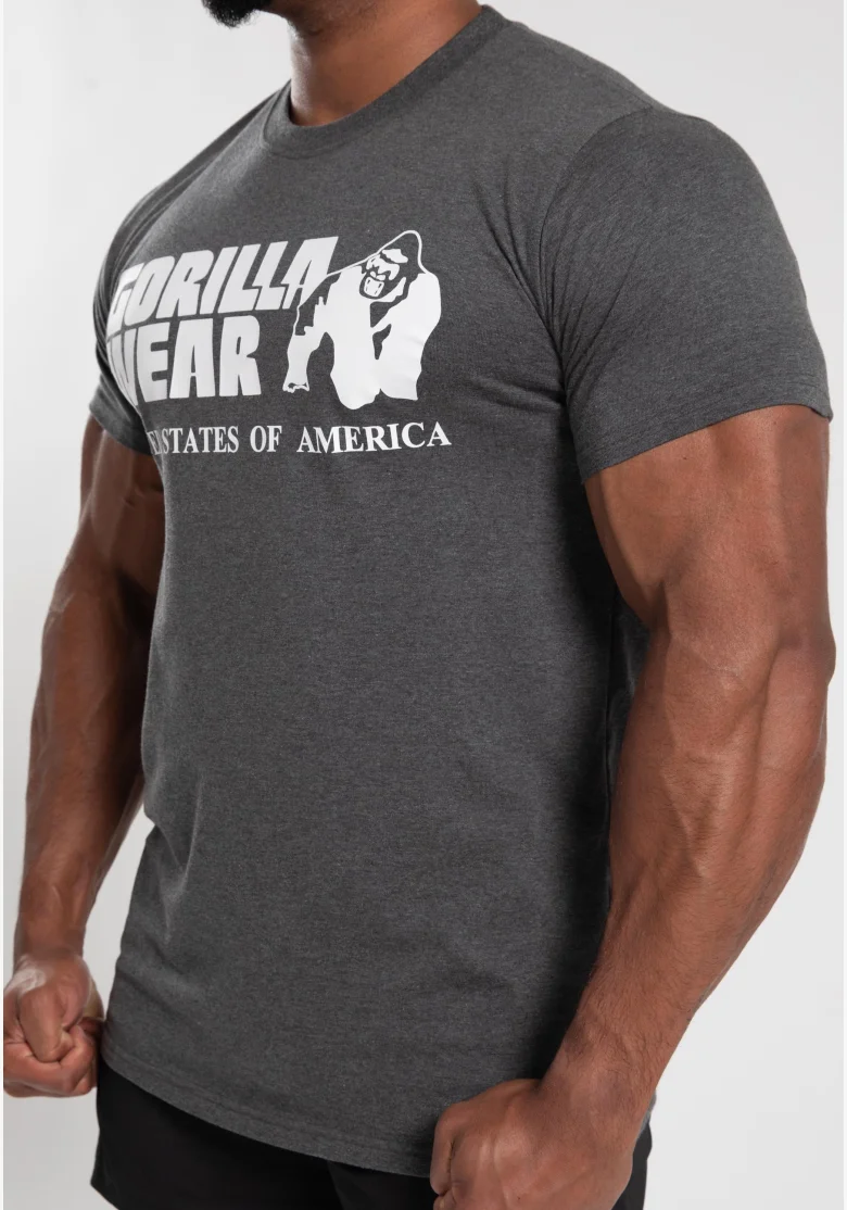 Gorilla Wear pánské tričko Classic – Tmavě šedá