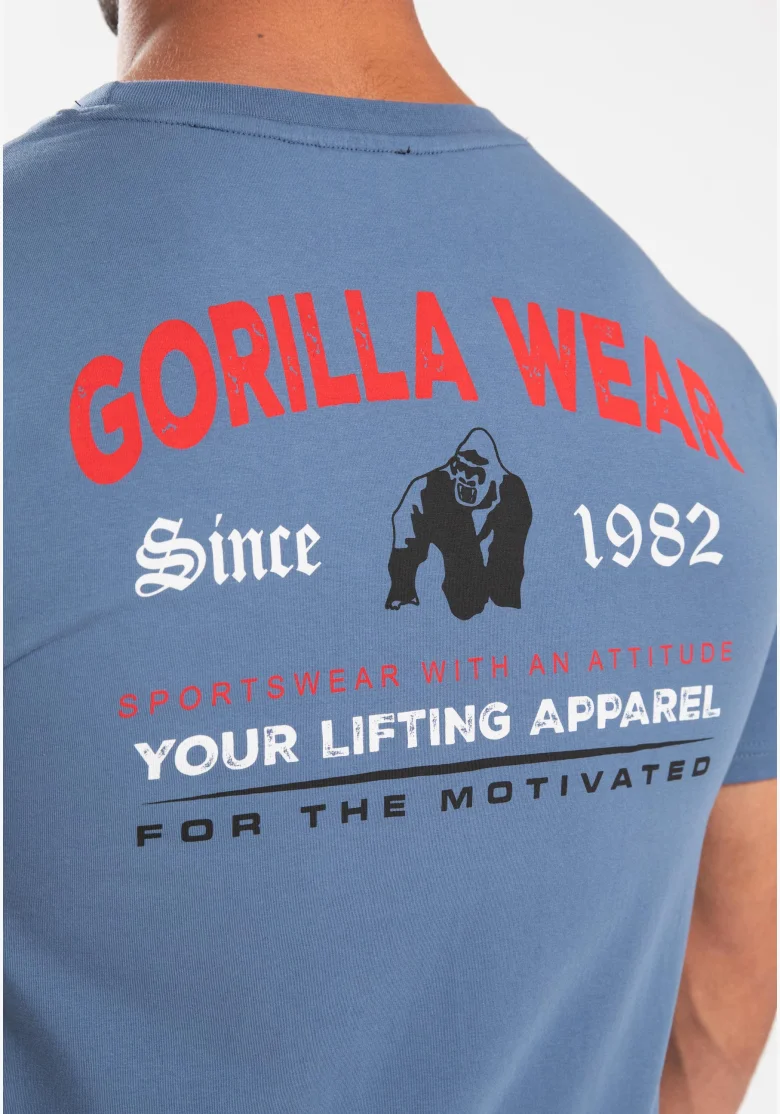 Gorilla Wear pánské tričko Warren – modré