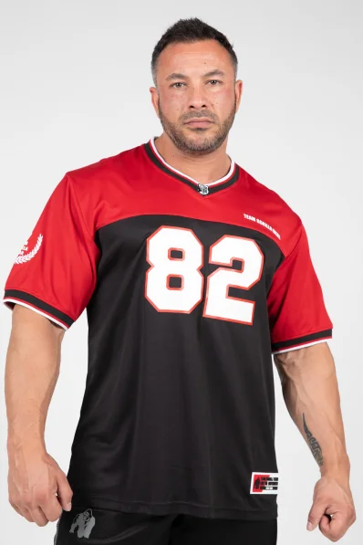 Gorilla Wear pánský dres Trenton Football Jersey černá/ červená