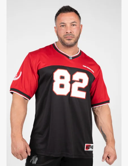 Gorilla Wear pánský dres Trenton Football Jersey černá/ červená