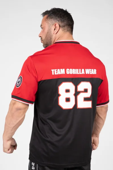Gorilla Wear pánský dres Trenton Football Jersey černá/ červená 2