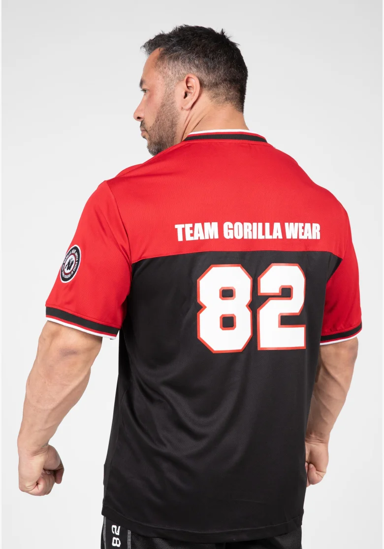 Gorilla Wear pánský dres Trenton Football Jersey černá/ červená