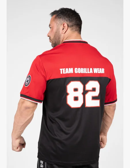 Gorilla Wear pánský dres Trenton Football Jersey černá/ červená