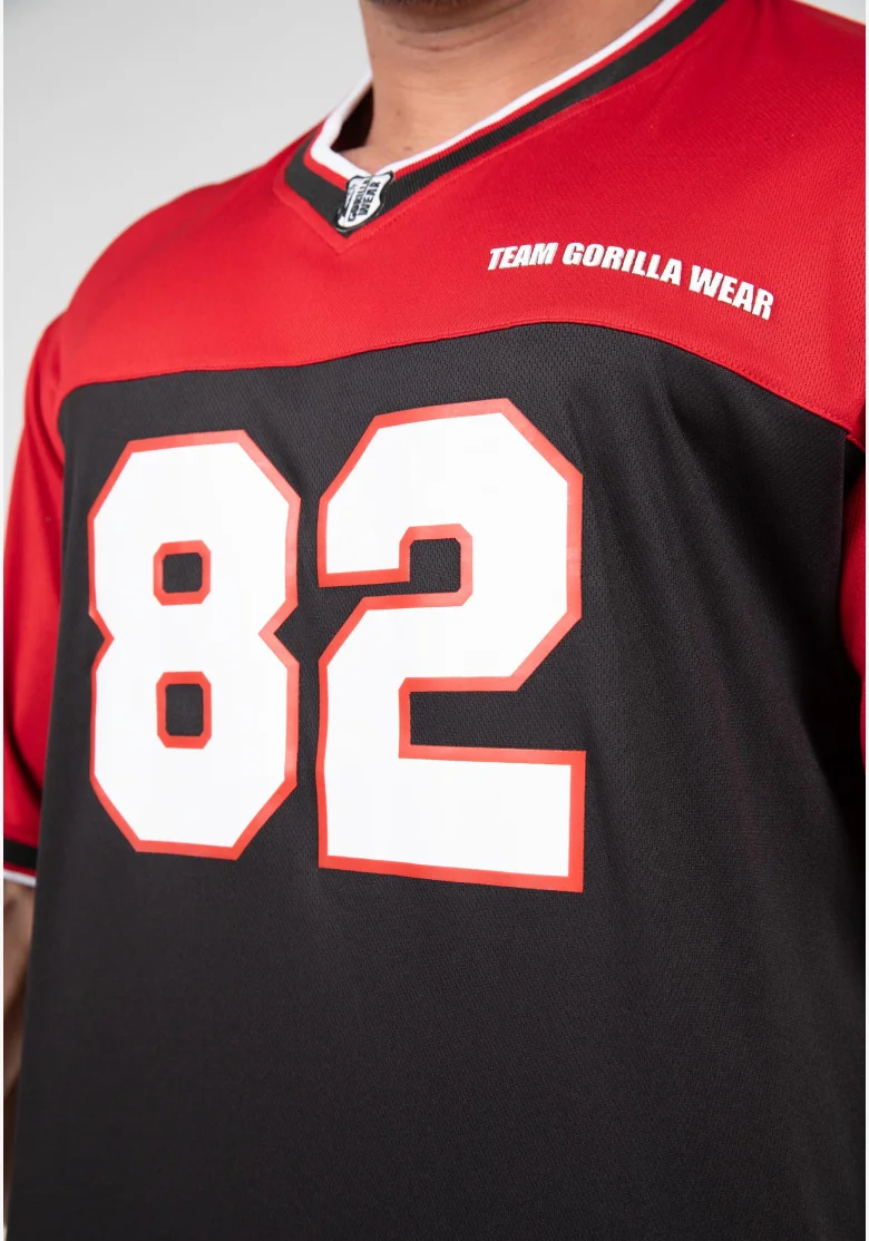 Gorilla Wear pánský dres Trenton Football Jersey černá/ červená